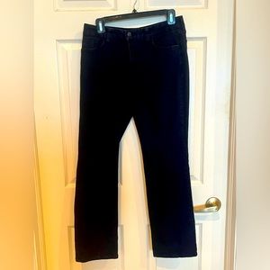 Petite length NYDJ dark wash blue jeans